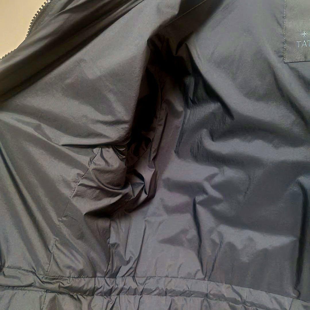 TATRAS ブラック ダウンジャケット HAAVハーブフード付き大きめ4サイズ