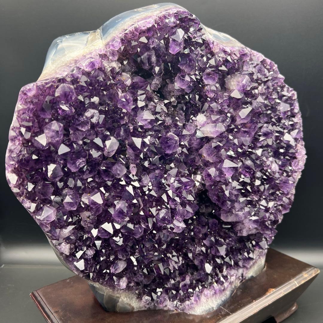 ☆極上超強開運☆絢爛華麗 超極大 美濃紫結晶☆ウルグアイ産 アメジストクラスター