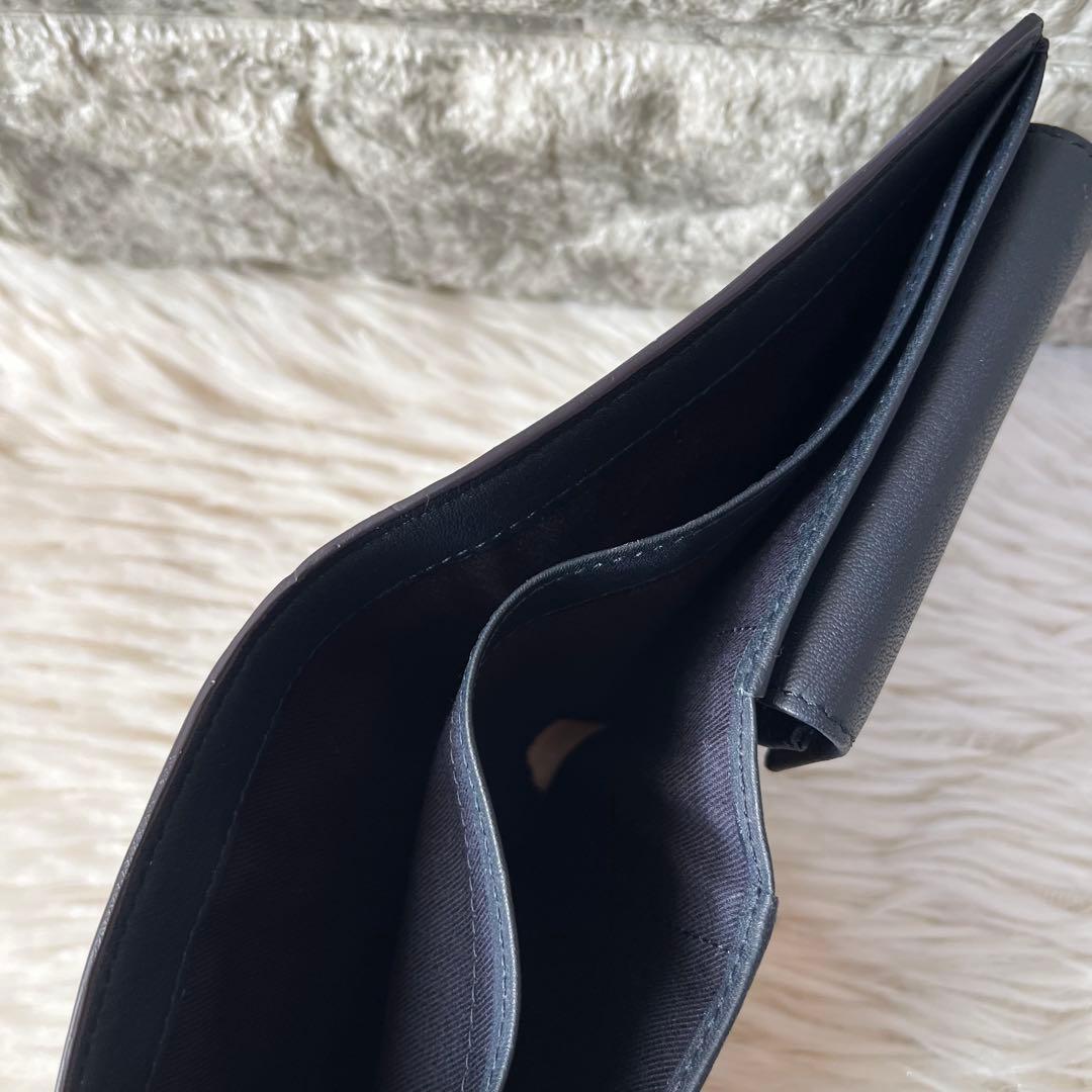 【新品未使用】ポールスミス　PSC694 ストライプステッチ　二つ折り財布