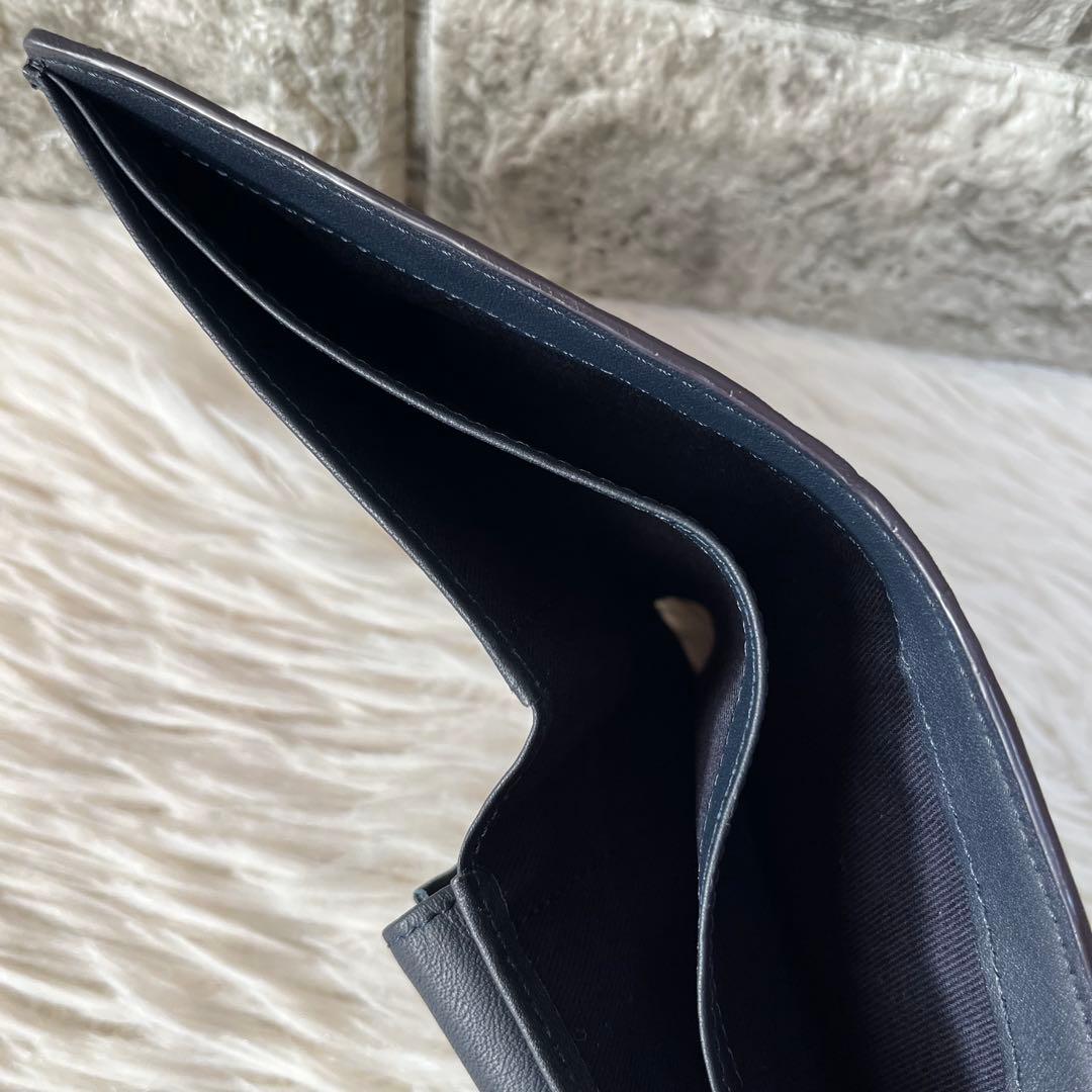 【新品未使用】ポールスミス　PSC694 ストライプステッチ　二つ折り財布