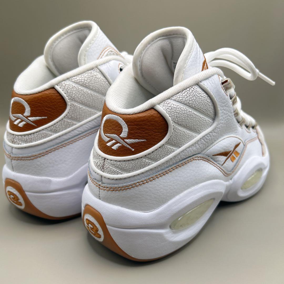 ★Reebok★QUESTION MID 27cm ホワイト ブラウン