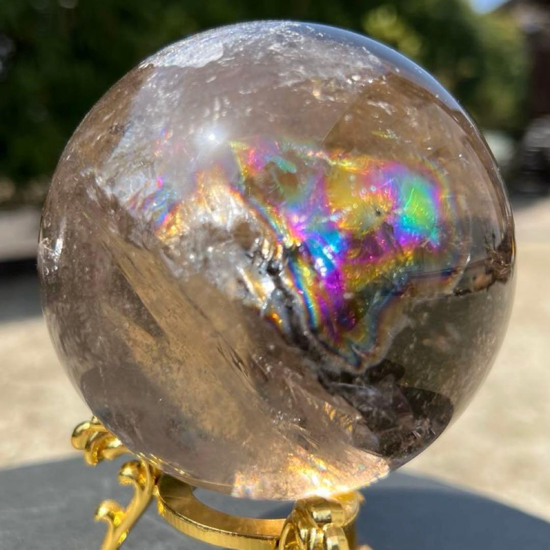 ✳️専用‼️☆激凄美宝珠☆極上別格品☆スモーキークォーツ 丸玉 天然石 煙水晶 原石