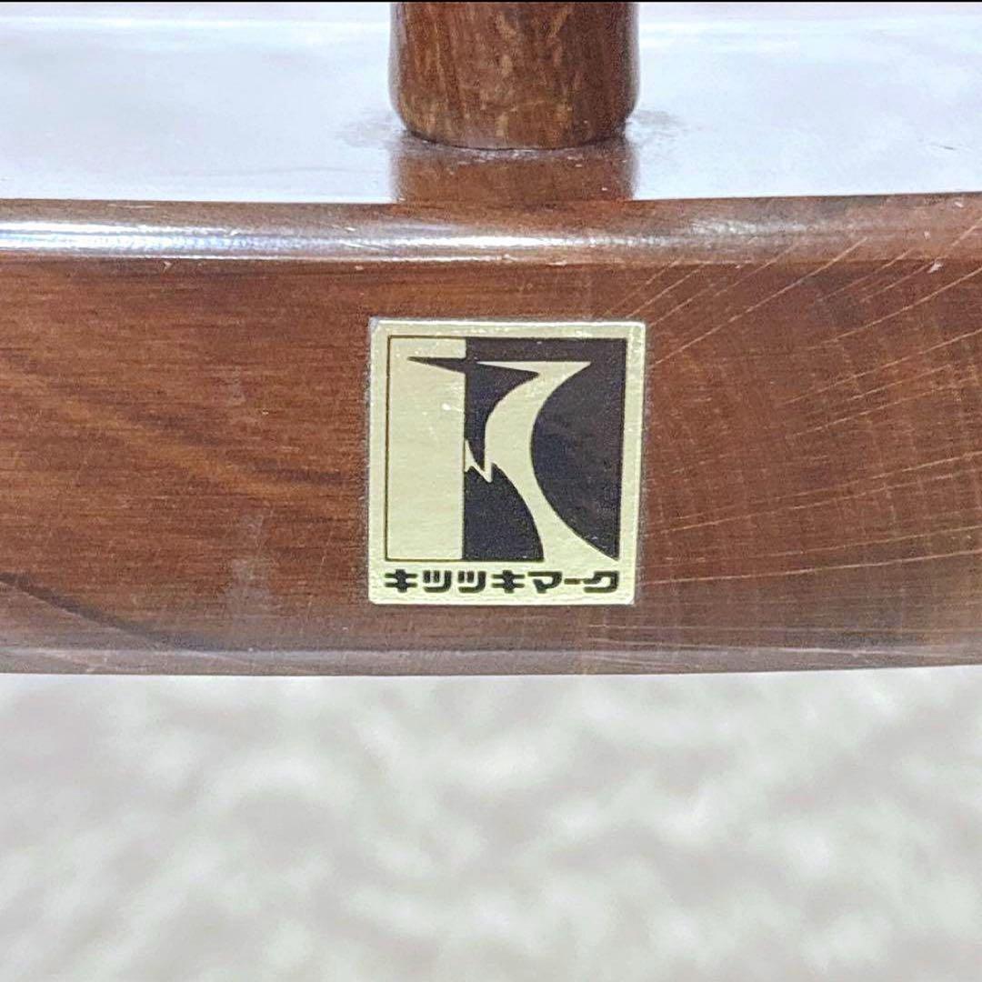 飛騨産業 ウィンザーチェア アーム ダイニングチェア レトロ キツツキマーク ②