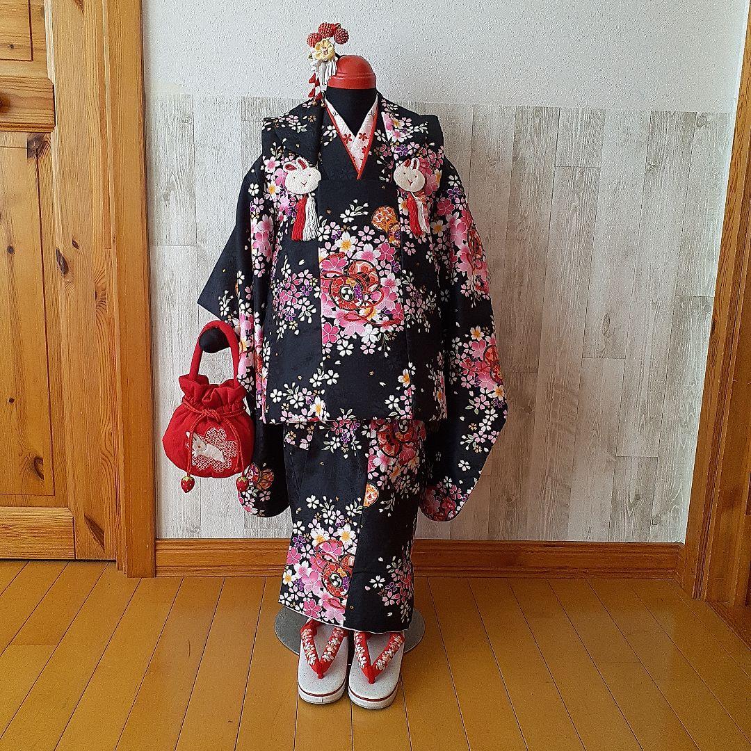 七五三 女の子 黒 3歳