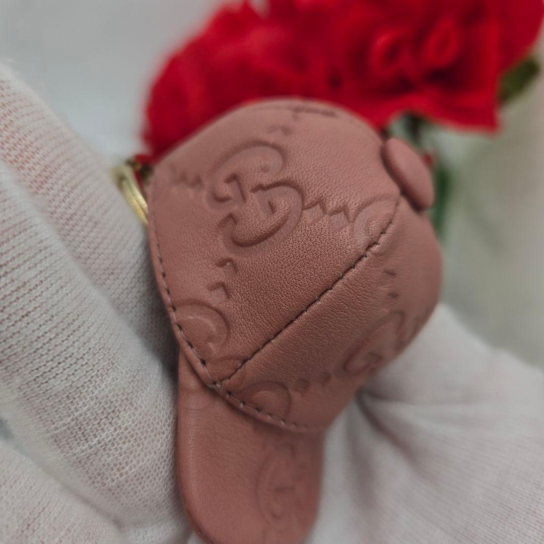 【未使用に近い】 GUCCI グッチ キーホルダー キーリング キャップ 帽子