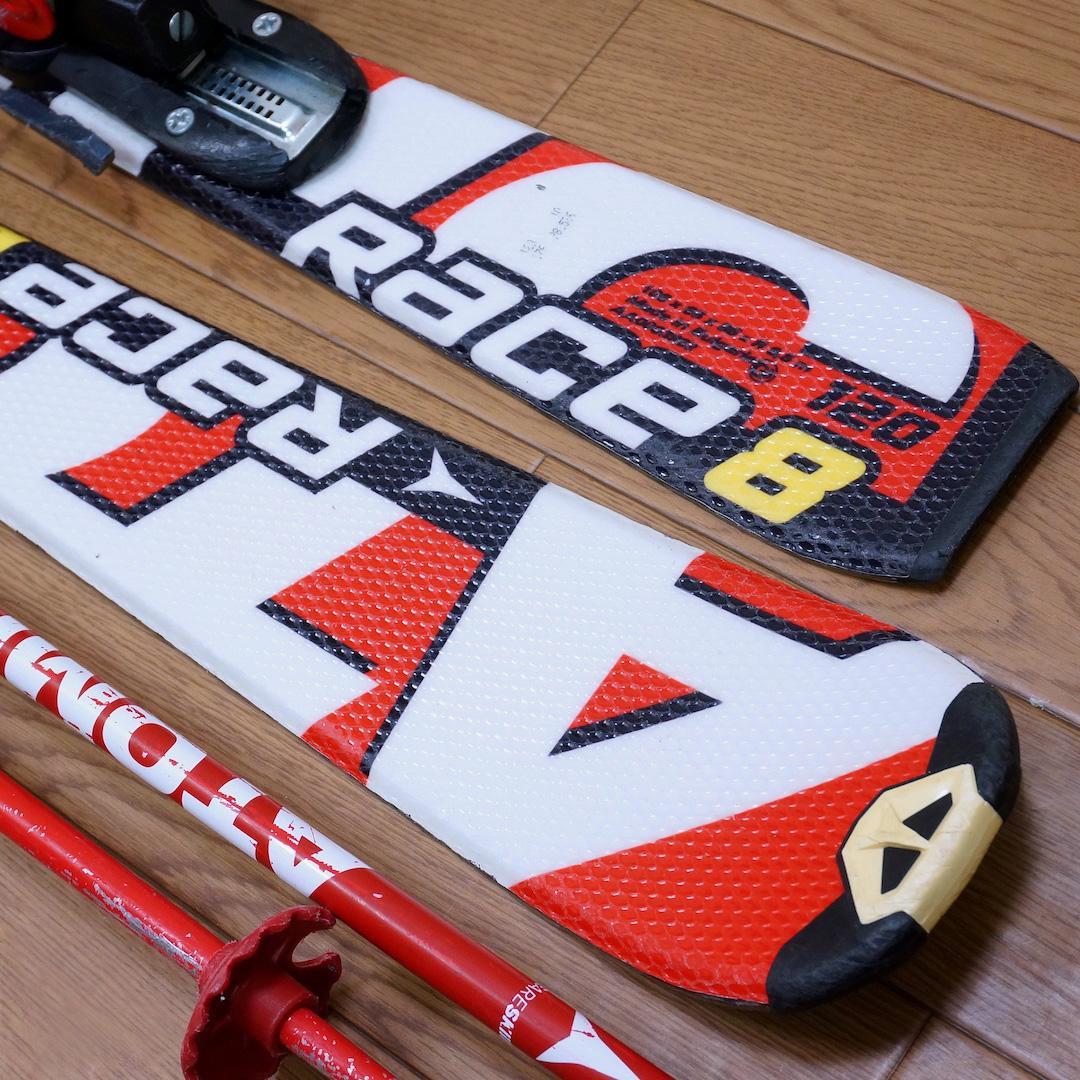 メンテ済 120cm 靴23cm ATOMIC スキーセット