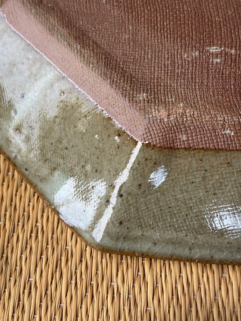 昇陽窯　丹波　立杭　八角皿　白　未使用　釉薬貫入民藝　角皿　6枚セット