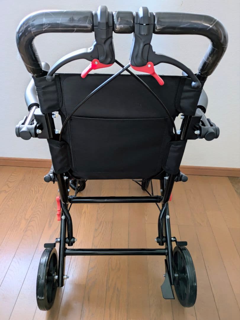 YLOVABLE 折りたたみ式車椅子 ブラック