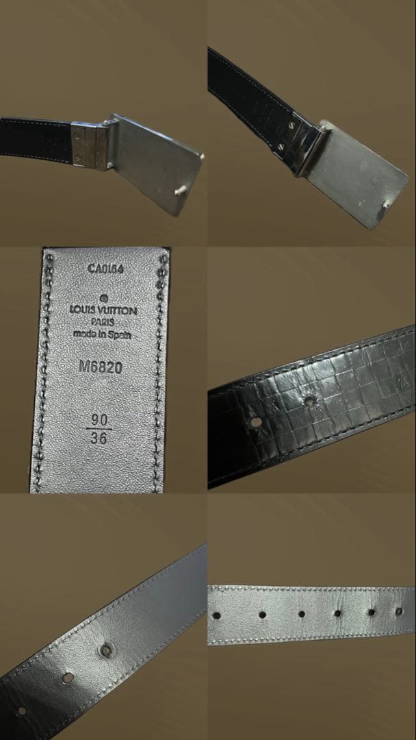 ルイヴィトン ベルト 黒