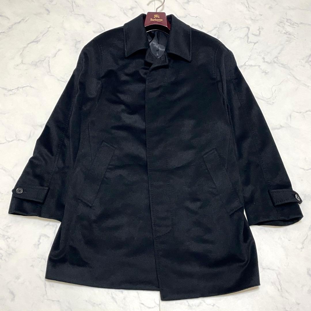 極美品✨ DURBAN カシミヤ100% ステンカラーコートブラック サイズM