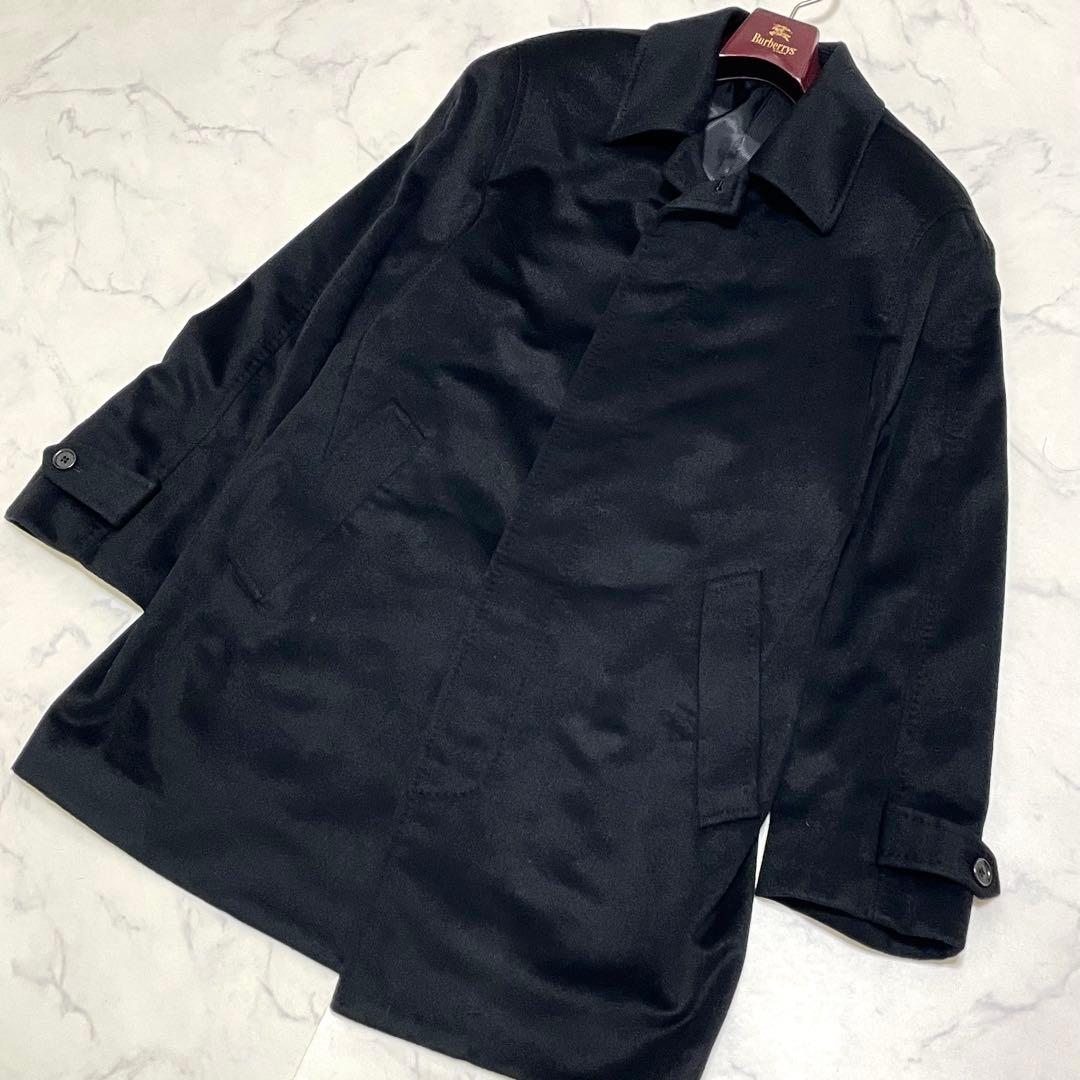 極美品✨ DURBAN カシミヤ100% ステンカラーコートブラック サイズM