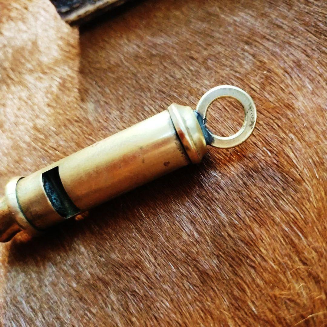 【希少】ヴィンテージブラスホイッスル　ボーイスカウトジャパン