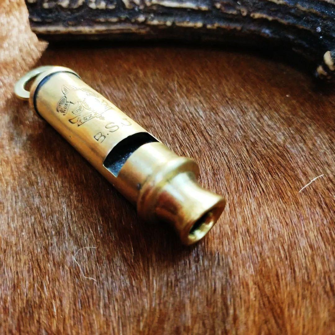 【希少】ヴィンテージブラスホイッスル　ボーイスカウトジャパン