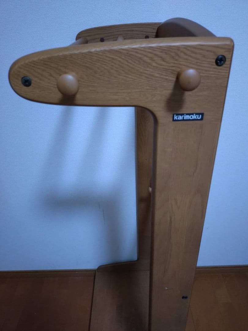 Karimoku 木製ハンガーラック キャスター付き