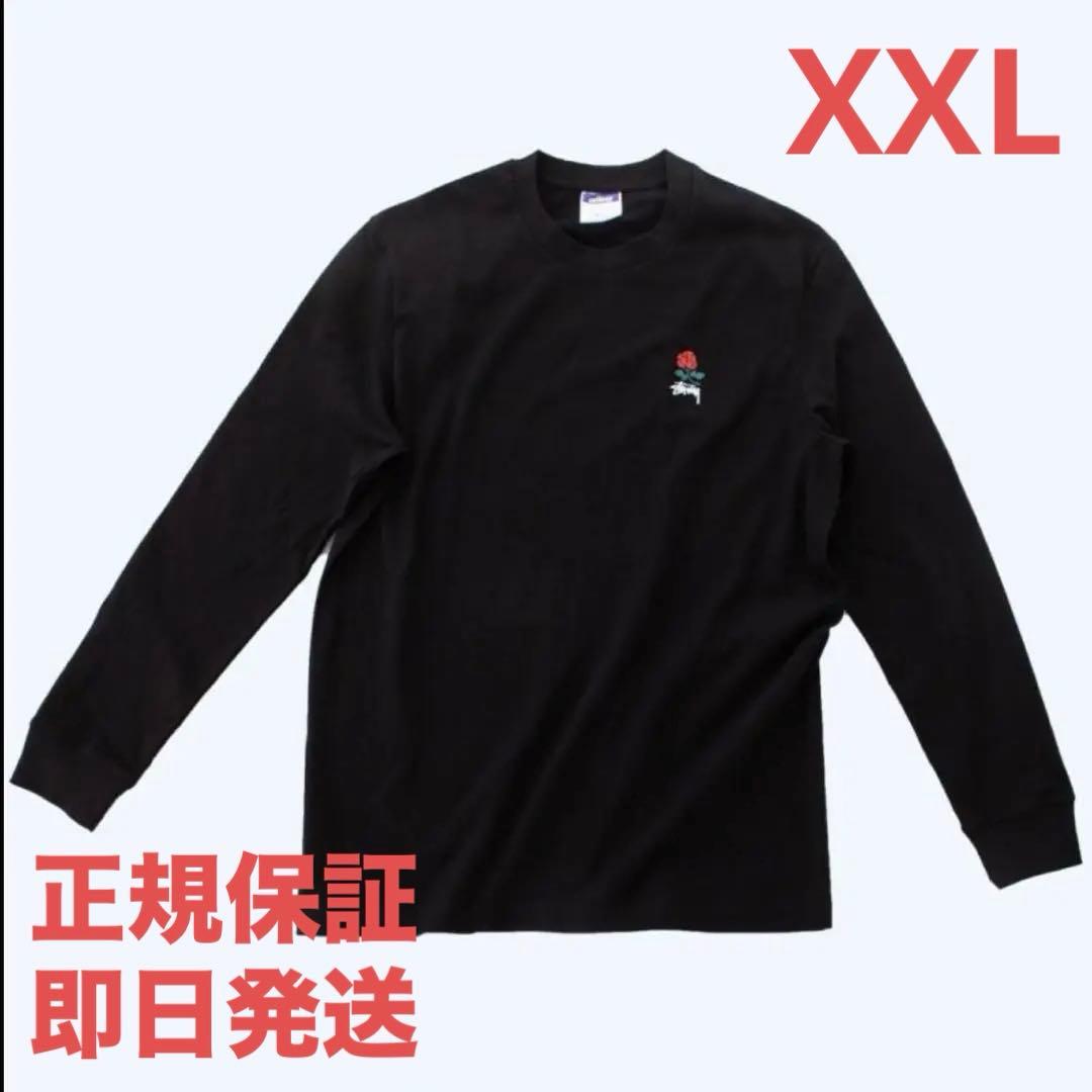 ❗️期間限定SALE❗️ステューシー ブルックリン ローズ ロング Tシャツ黒XXL
