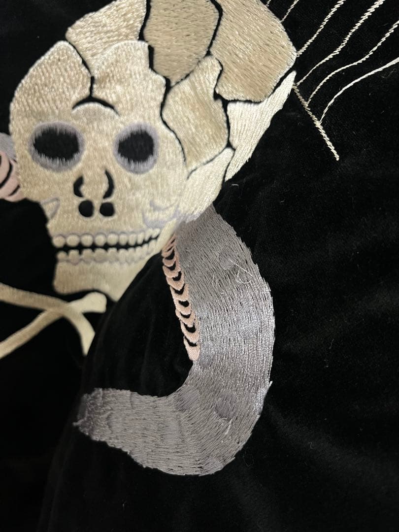 テーラー東洋　別珍スカジャン　蛇髑髏