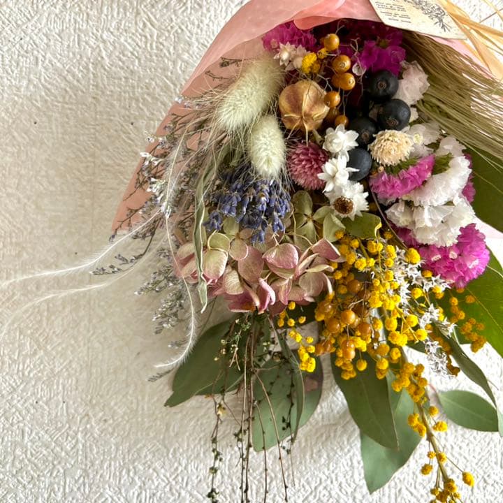 華やかスワッグ、ブーケ