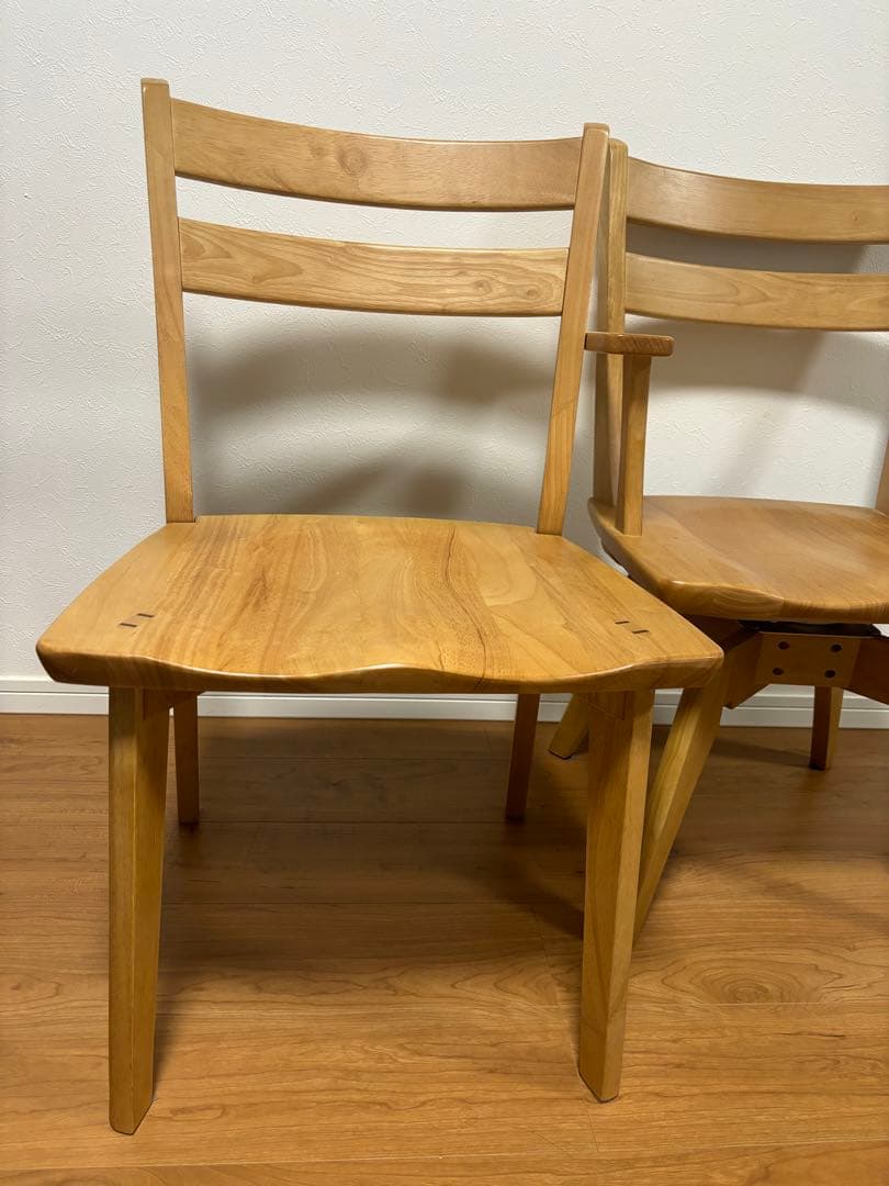 【お引取り限定】木製チェア 4脚セット