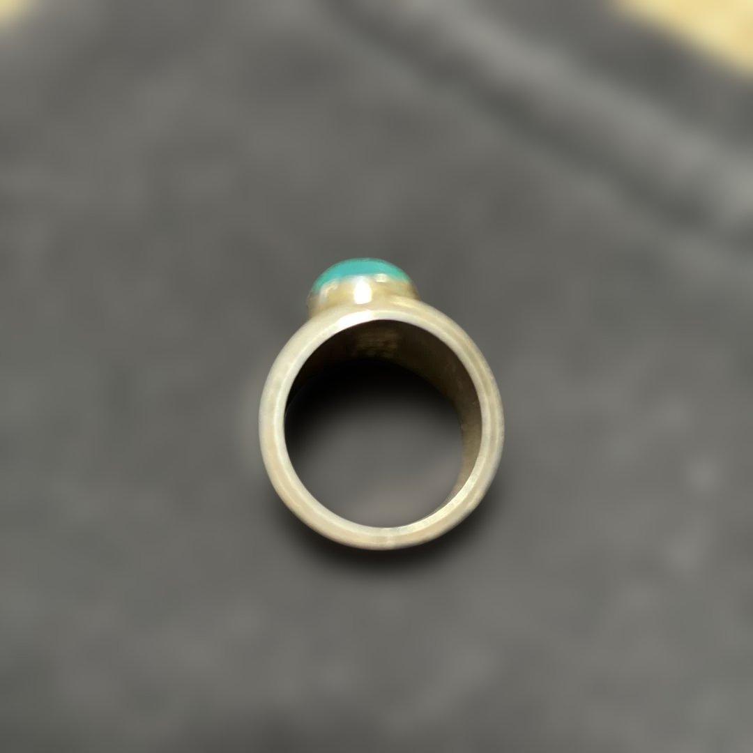 ジョージジャンセン　グリーンアゲートシルバーリング　　美品