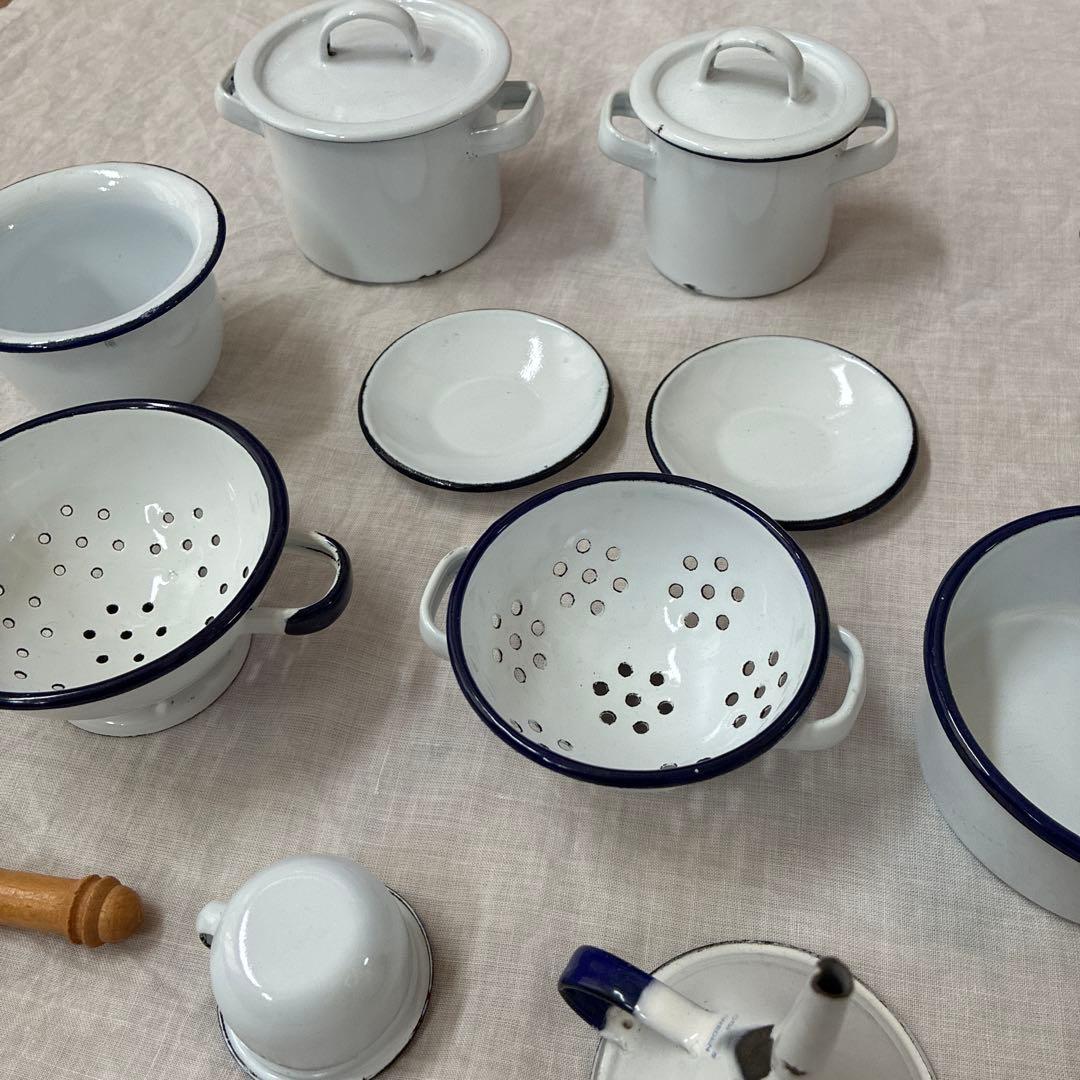ホーローセット琺瑯　おままごとセット とおまけ
