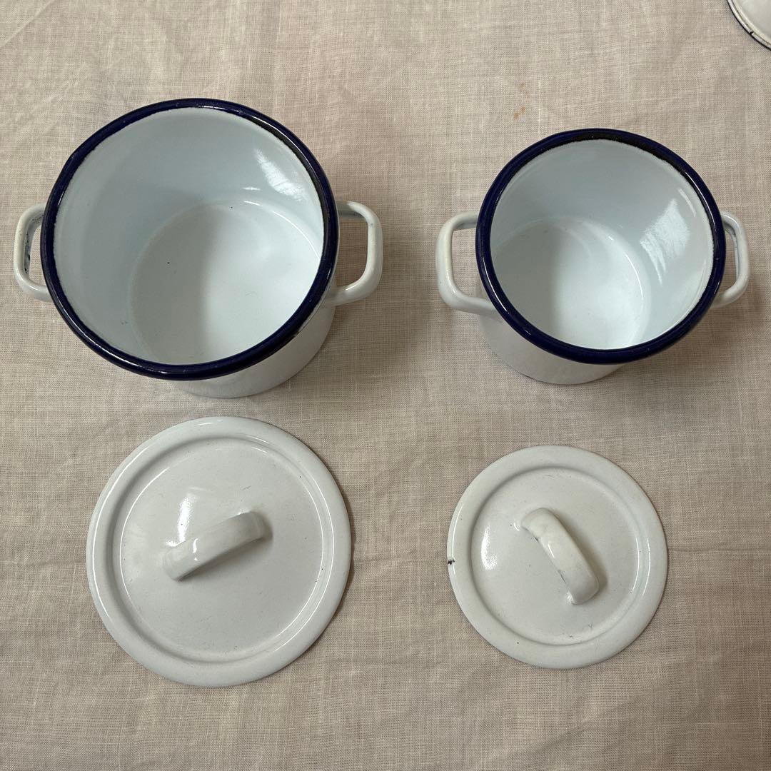 ホーローセット琺瑯　おままごとセット とおまけ