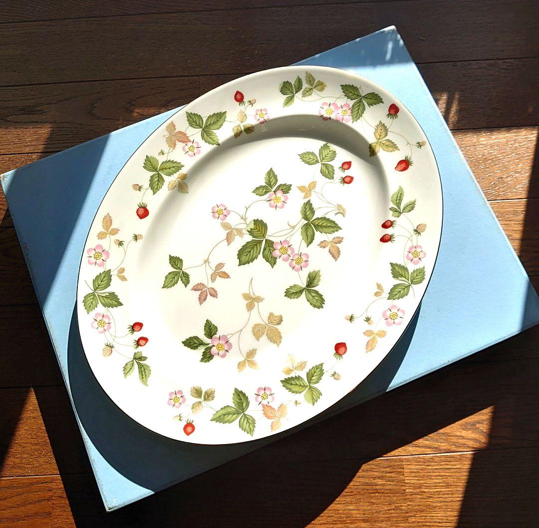 【新品未使用】 ワイルドストロベリー オーバルプレート