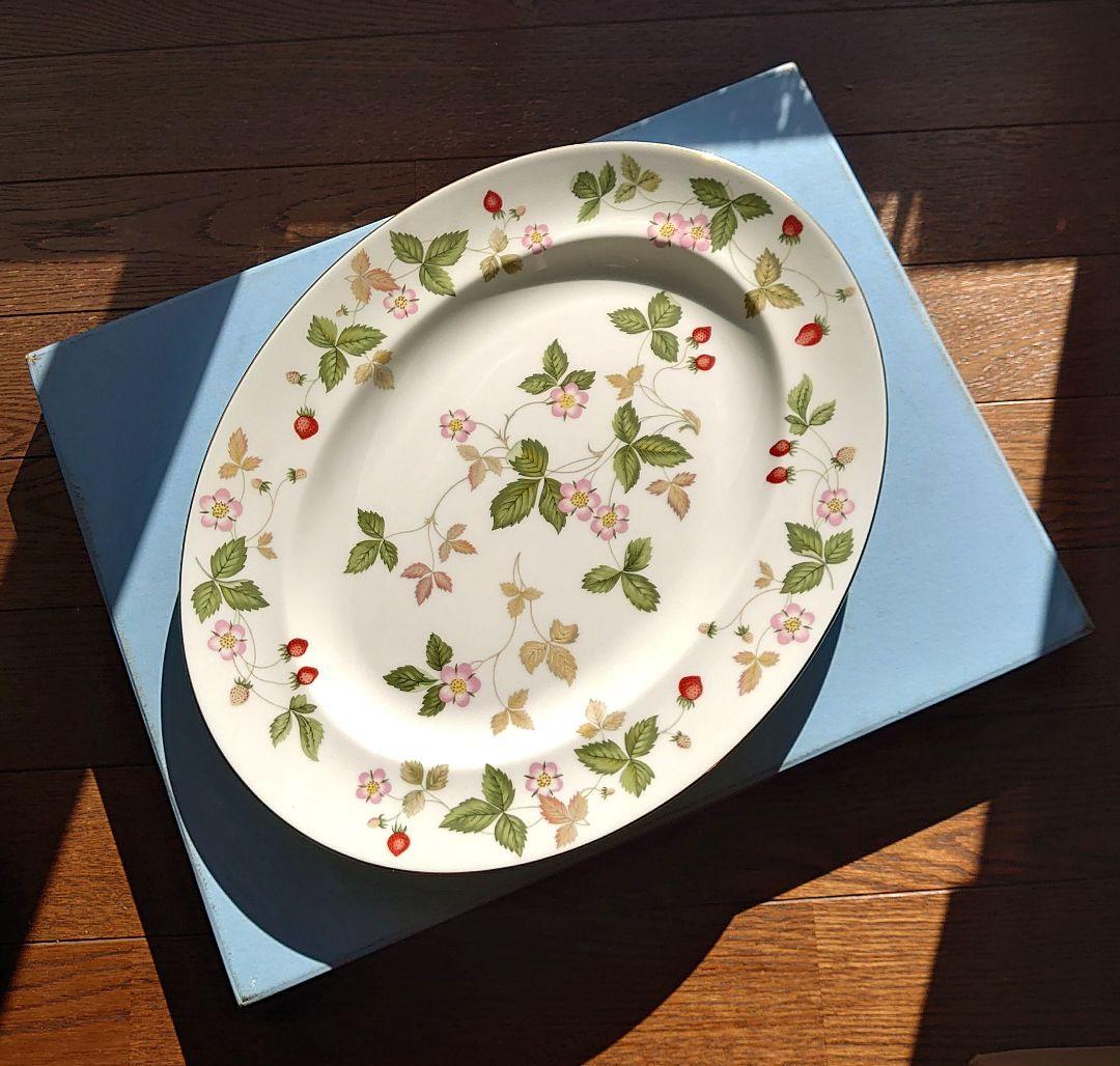 【新品未使用】 ワイルドストロベリー オーバルプレート