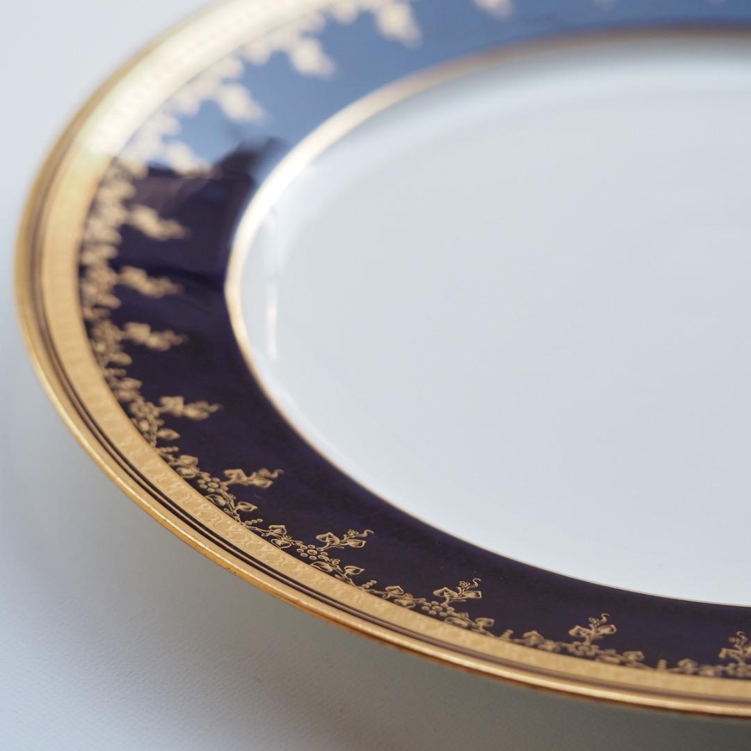 コウルドン 藍地金彩 プレート 径258mm / N83G Cauldon