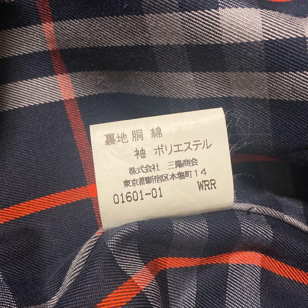 burberrys'ステンカラーコート ノバチェック 濃紺