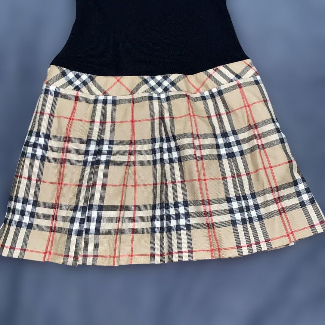 BURBERRY バーバリー ワンピース キッズ ニット 160 ノバチェック