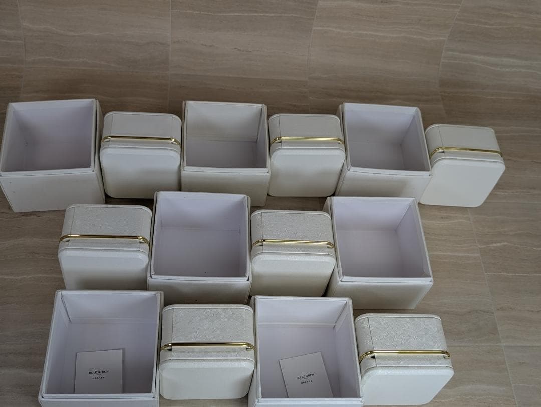 まとめ売り　Boucheron　ブシュロン　ネックレス　リング　空箱　ボックス