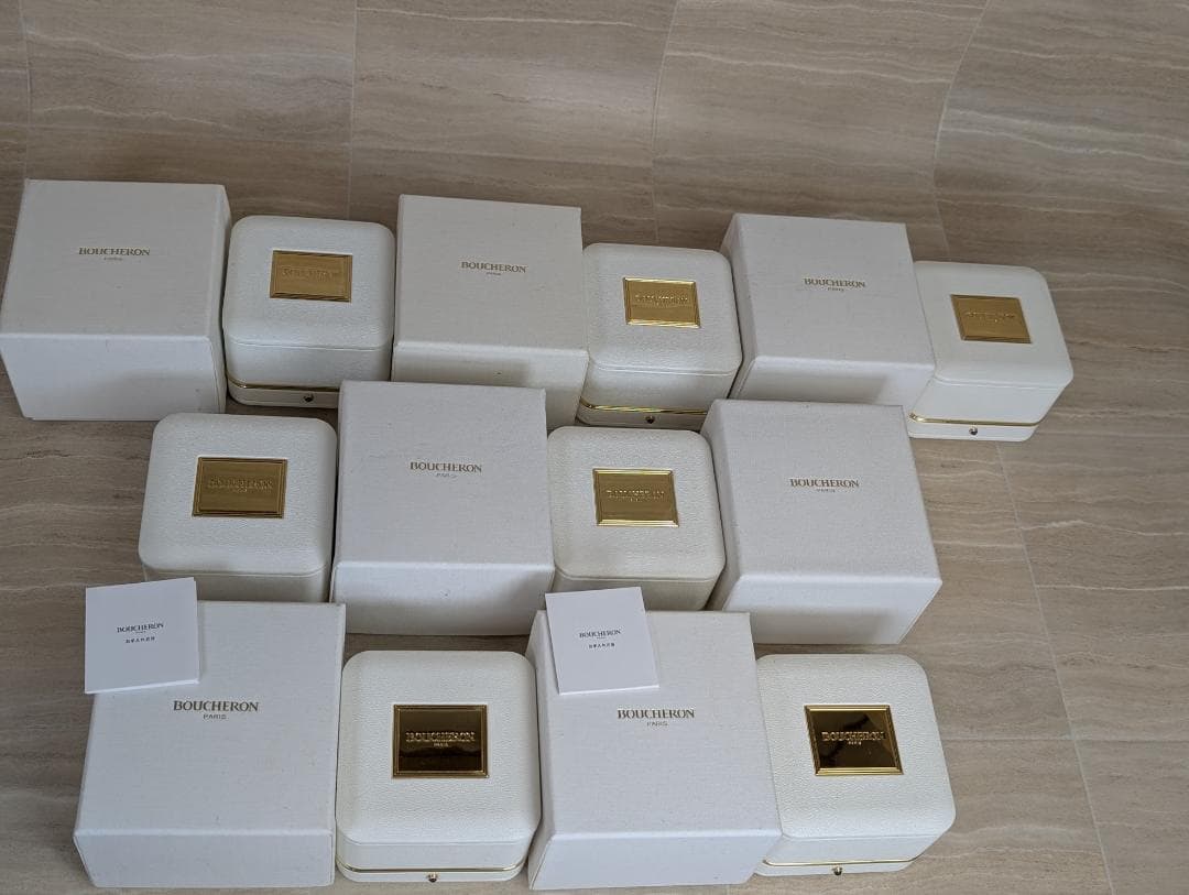まとめ売り　Boucheron　ブシュロン　ネックレス　リング　空箱　ボックス
