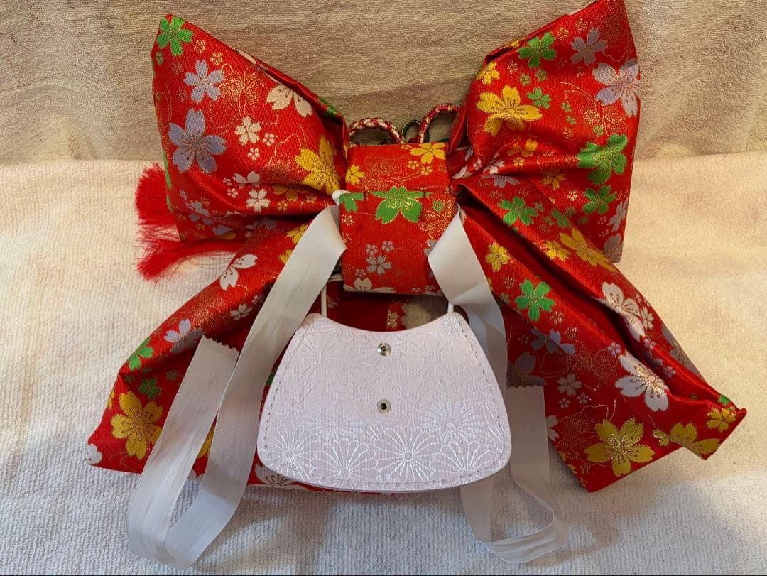 七五三★7才女の子用着物セット★115-125cm★髪飾り付き
