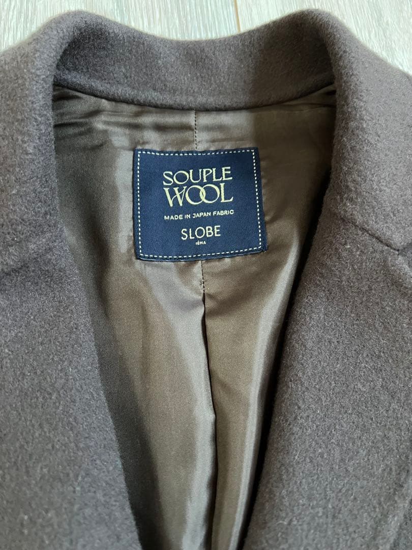 みつばちSLOBE IENA souple wool ダブルフェイスチェス