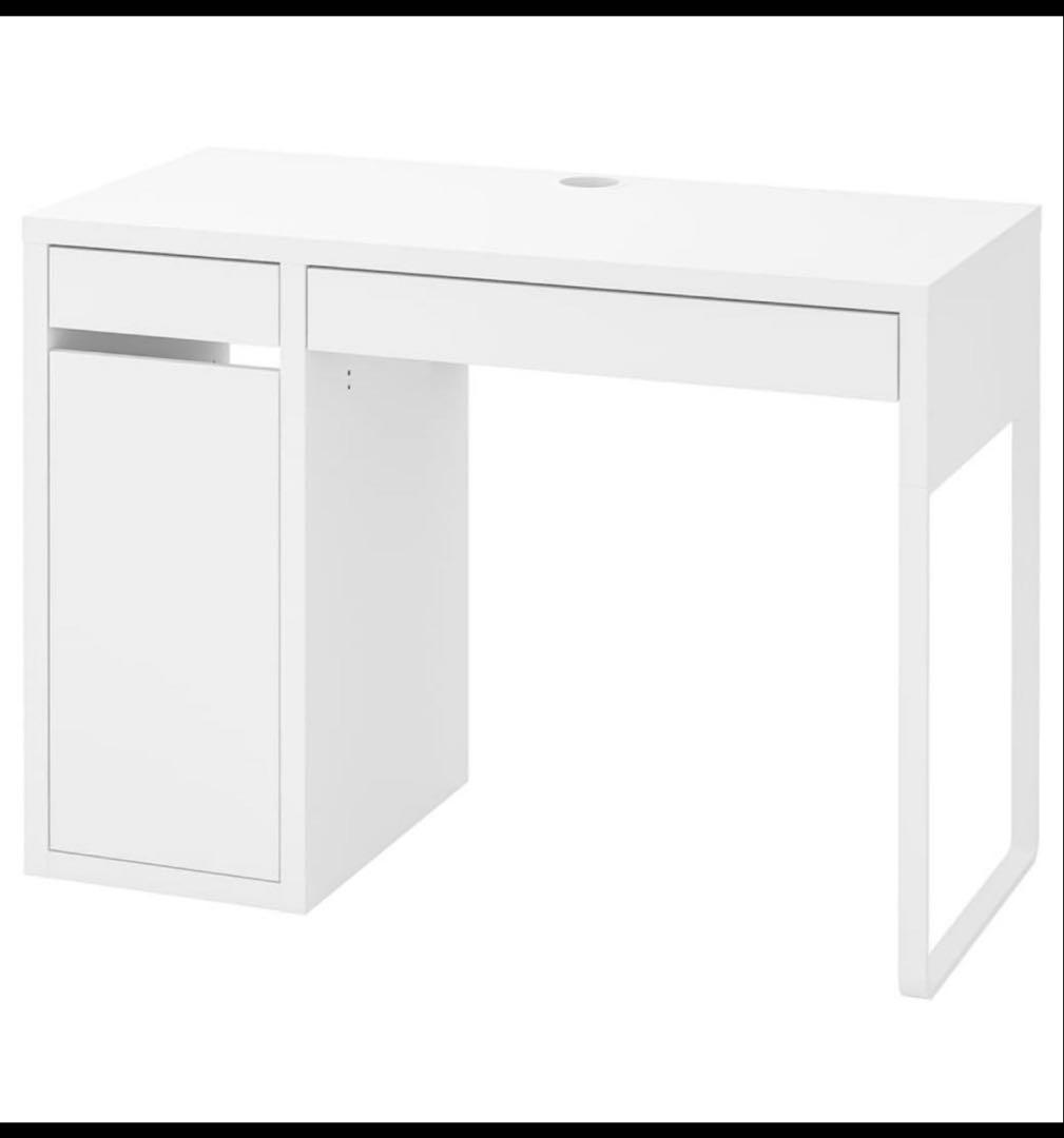 IKEA ミッケ　ホワイトデスク 組み立て不要