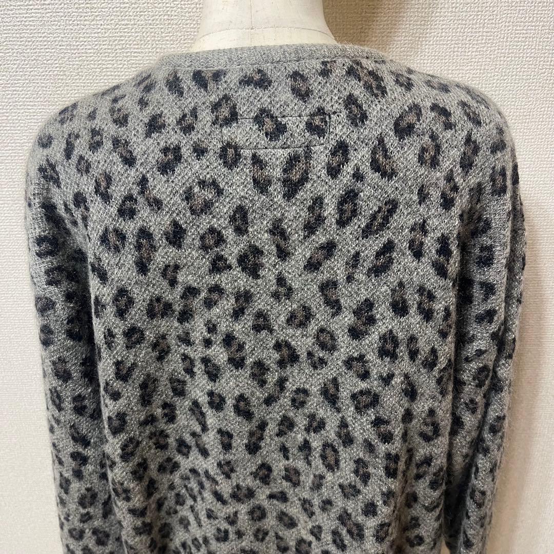 WACKO MARIA 24FW レオパード モヘヤカーディガン ワコマリア