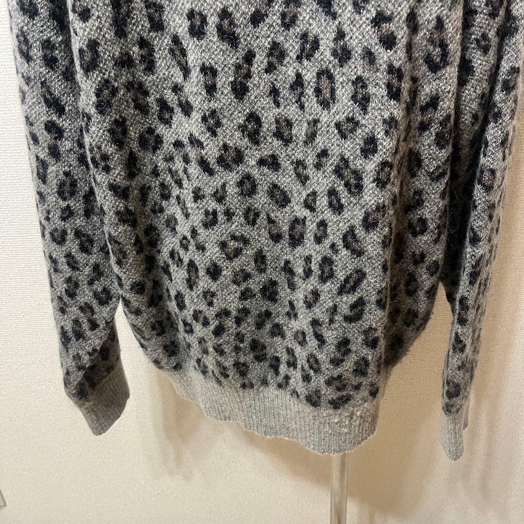 WACKO MARIA 24FW レオパード モヘヤカーディガン ワコマリア