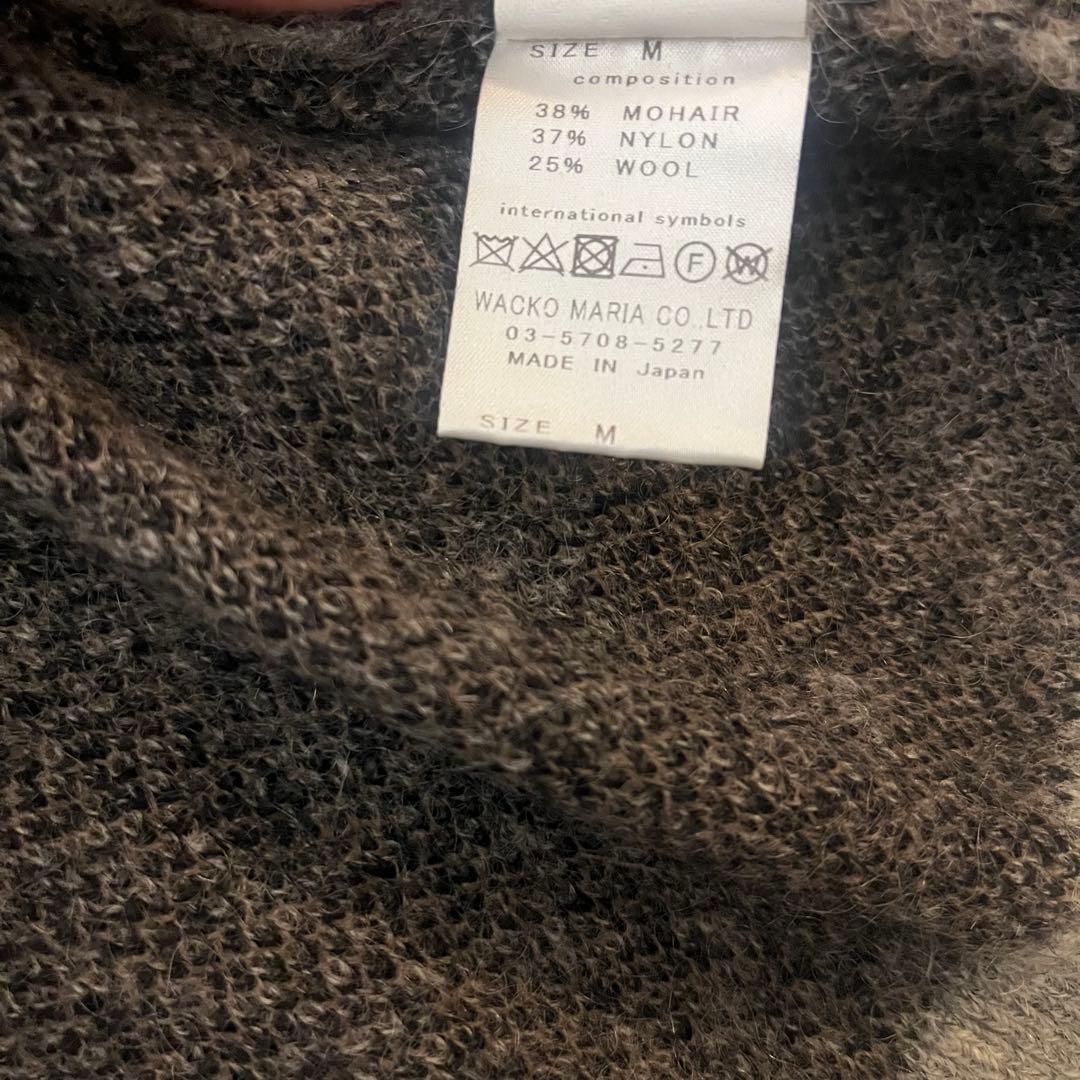 WACKO MARIA 24FW レオパード モヘヤカーディガン ワコマリア