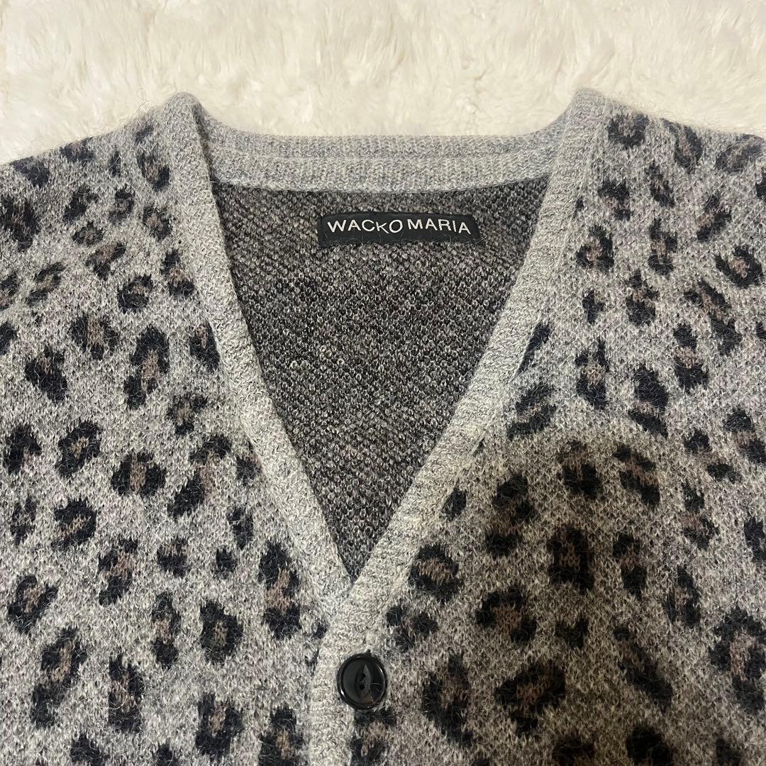 WACKO MARIA 24FW レオパード モヘヤカーディガン ワコマリア