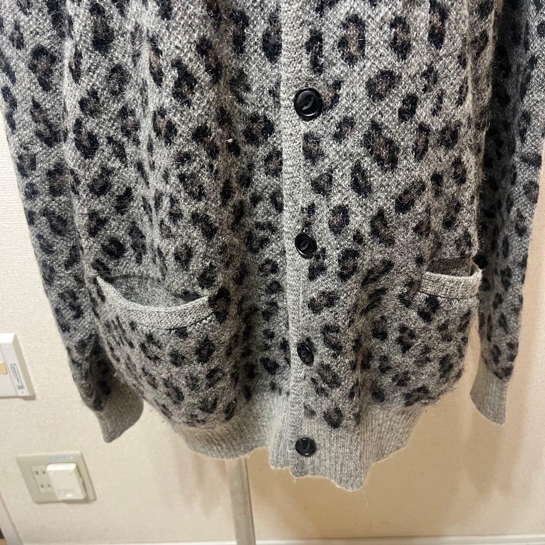 WACKO MARIA 24FW レオパード モヘヤカーディガン ワコマリア