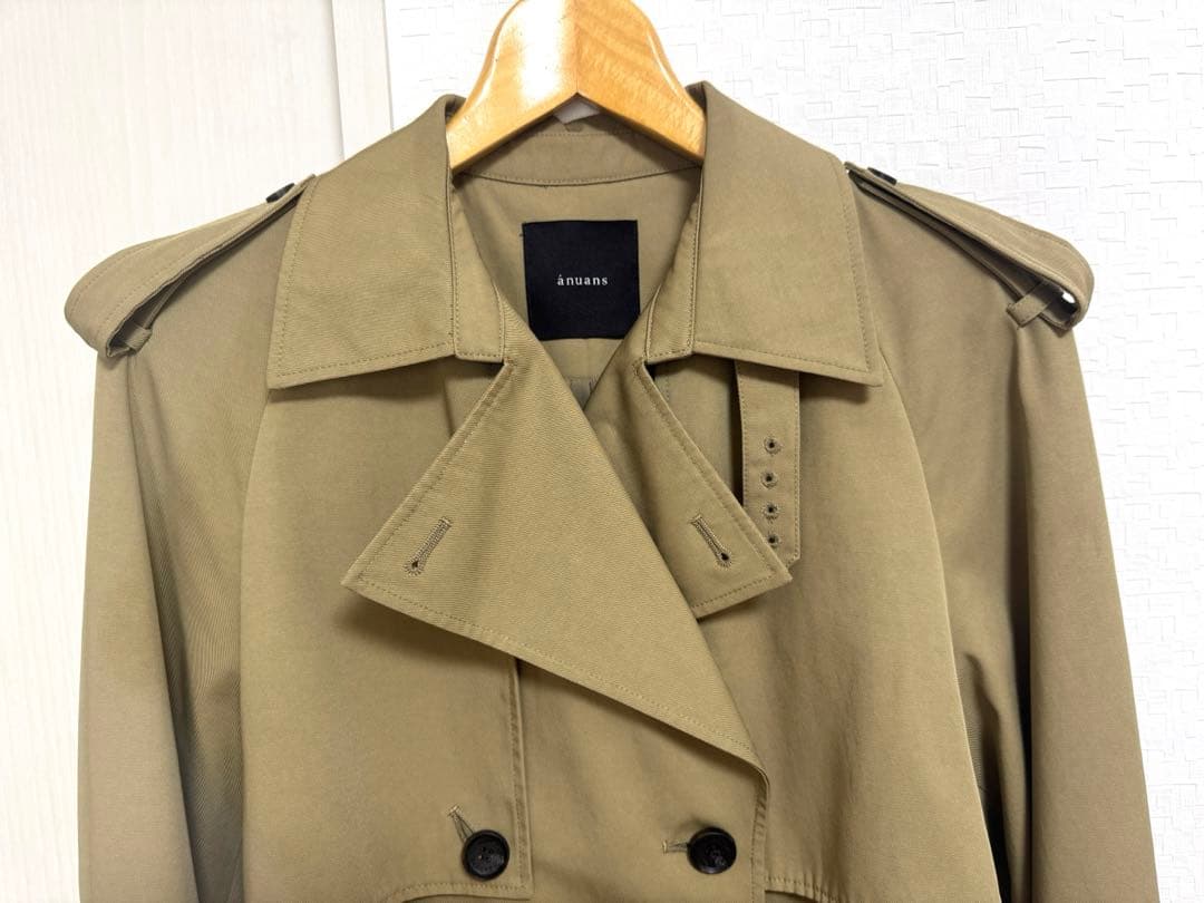 anuans ハーフオーバートレンチコート　BEIGE M