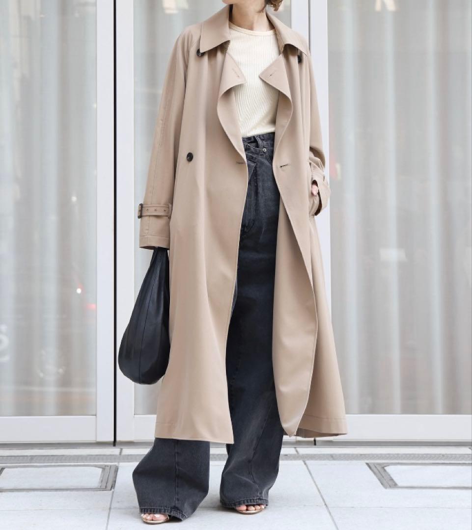 gabardineトレンチ 36 ベージュ ドゥーズィエムクラス