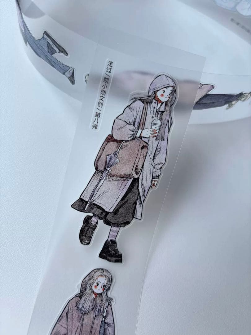 新品　走過　PET霧面型抜きタイプ　マスキングテープ　マステ　10m