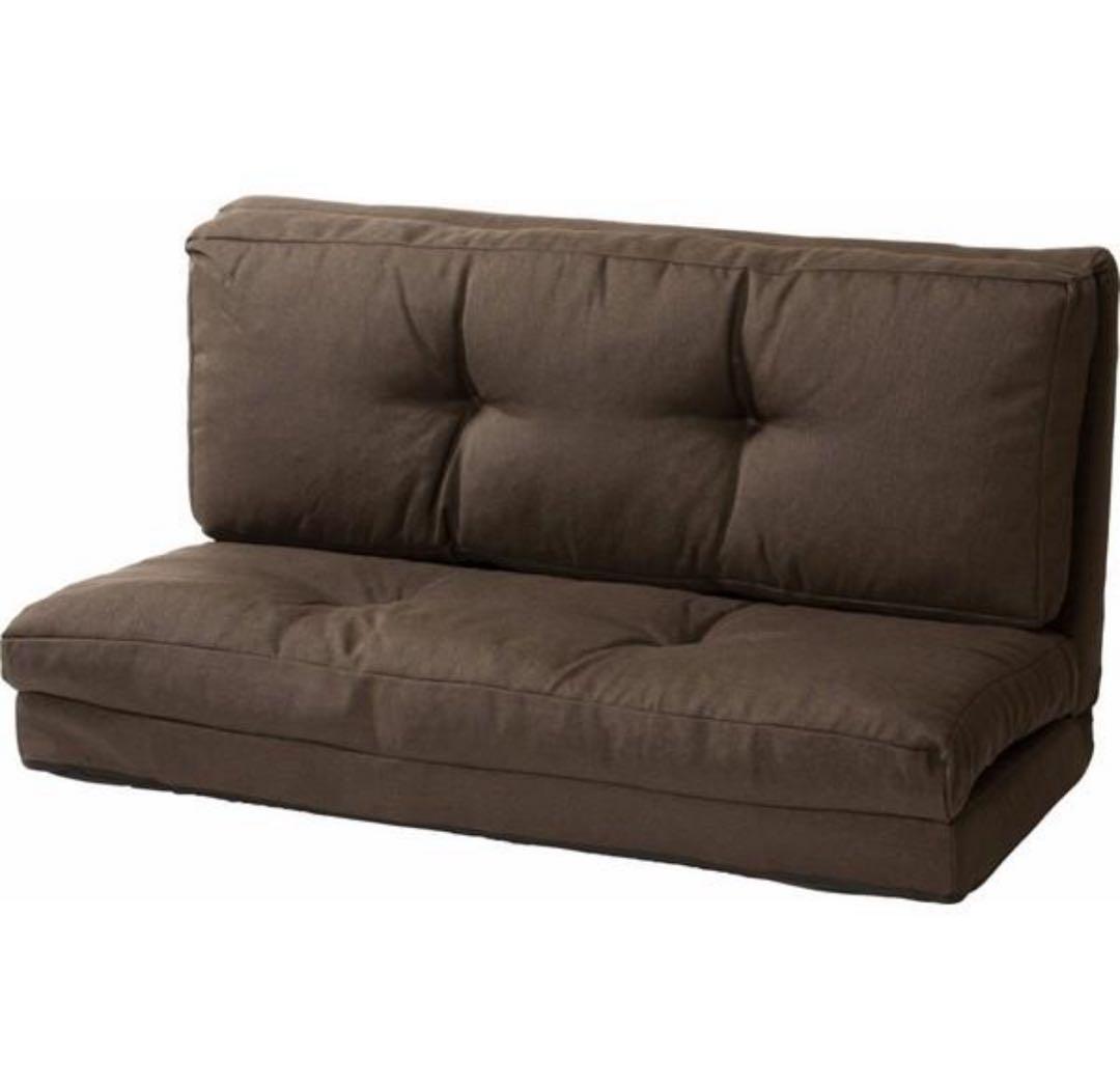 ソファ　ソファー　リクライニング　2人掛け　座椅子　ソファベッド　ブラウン