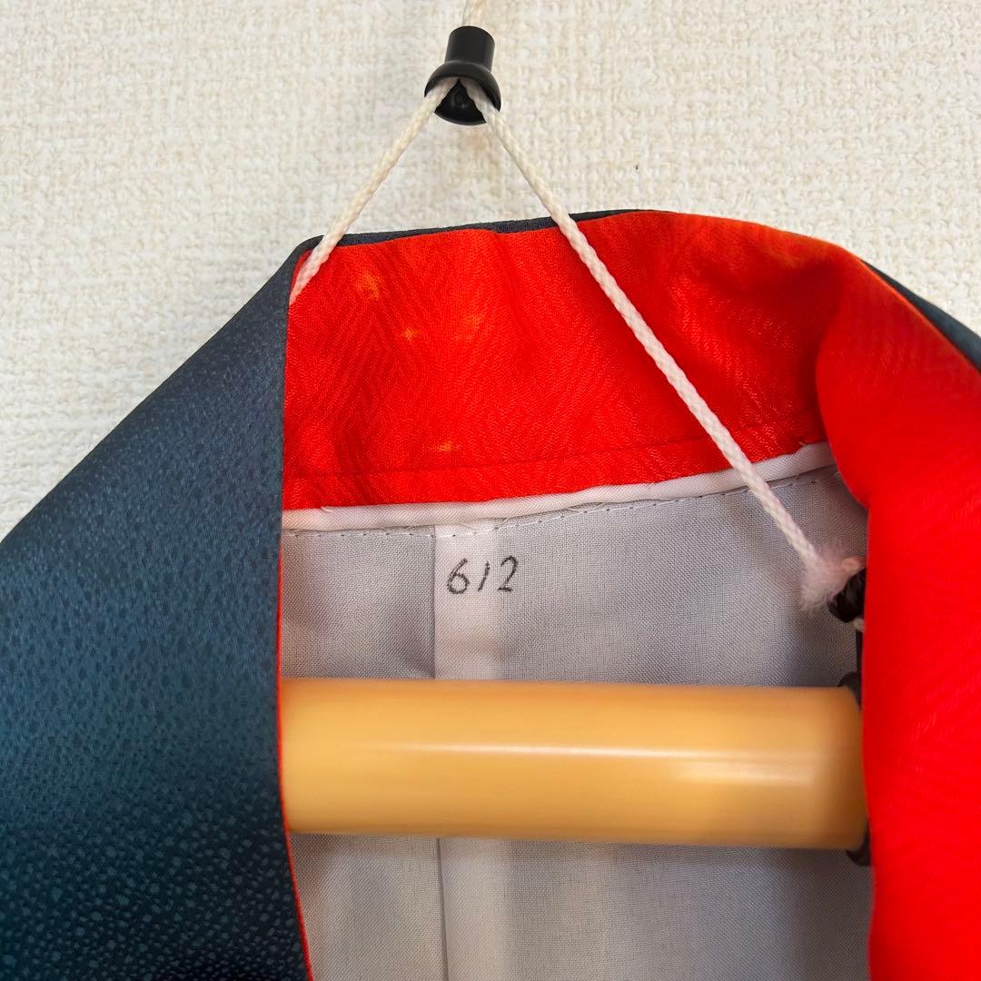 七五三　着物　7歳　女の子　13点セット　深緑　束ね熨斗　花車　四季草花　金彩