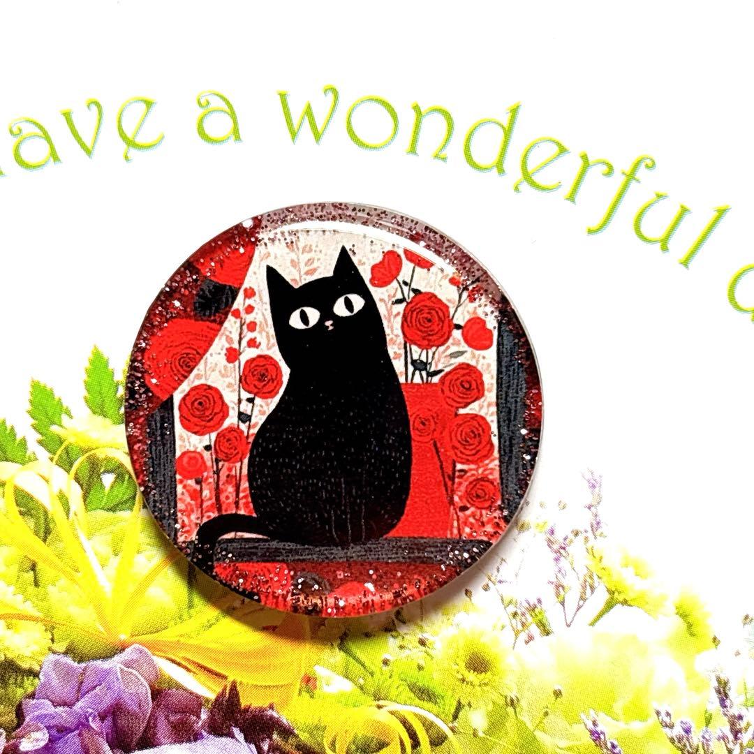 NO 576レジン　ヘアゴム　ブローチ　ハンドメイド　猫ちゃん