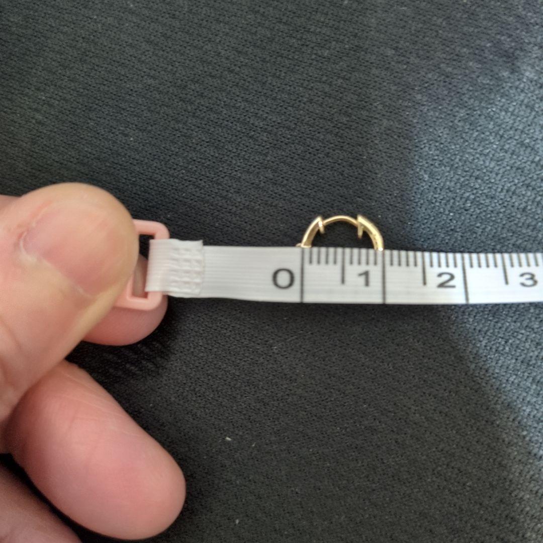 k18yg ダイヤモンド0.1✕2合計0.2 フープピアス