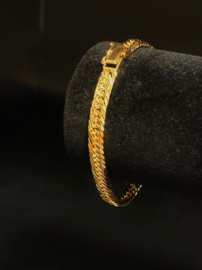 喜平K18 12面トリプル18cm 18.8g ブレスレット