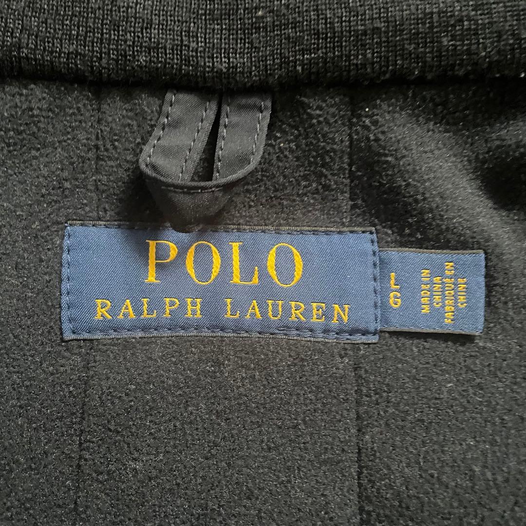 美品★ポロラルフローレン★中綿ブルゾン★赤ポニー★フード収納★L