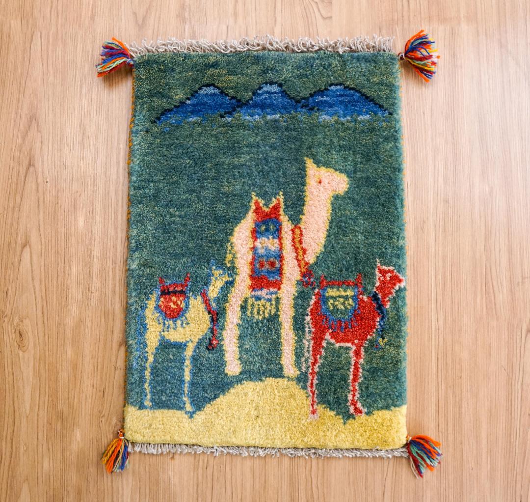 60×40cm ペルシャ ギャッベ アマレ族 ギャベ